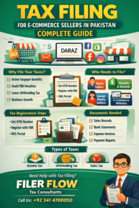 Tax Filing for E-Commerce Sellers in Pakistan-Complete Guide 2026