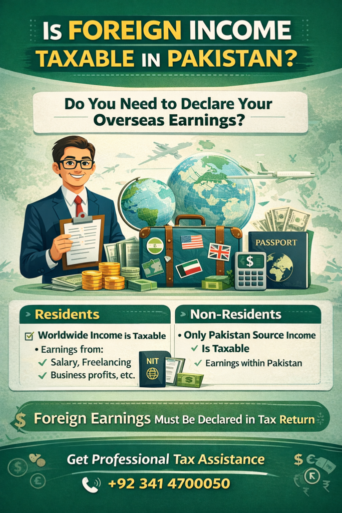 Is Foreign Income Taxable in Pakistan?