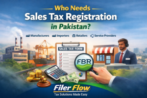 Who Needs Sales Tax Registration in Pakistan? | Complete FBR Guide Filer Flow